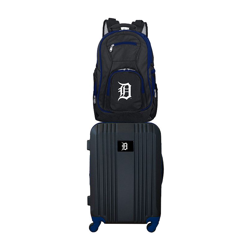 Detroit Tigers Wheeled Carry-On Luggage & Backpack Set, Oxford