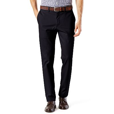 Dockers Men's Slim Fit Signature Khaki Lux Cotton Stretch Pants D1, Cloud, 31 34
