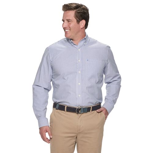 Big & Tall IZOD Premium Essentials Classic-Fit Button-Down Shirt