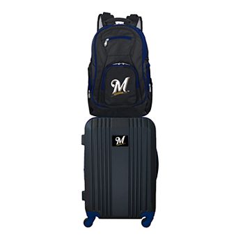Milwaukee Brewers Wheeled Carry-On Luggage & Backpack Set