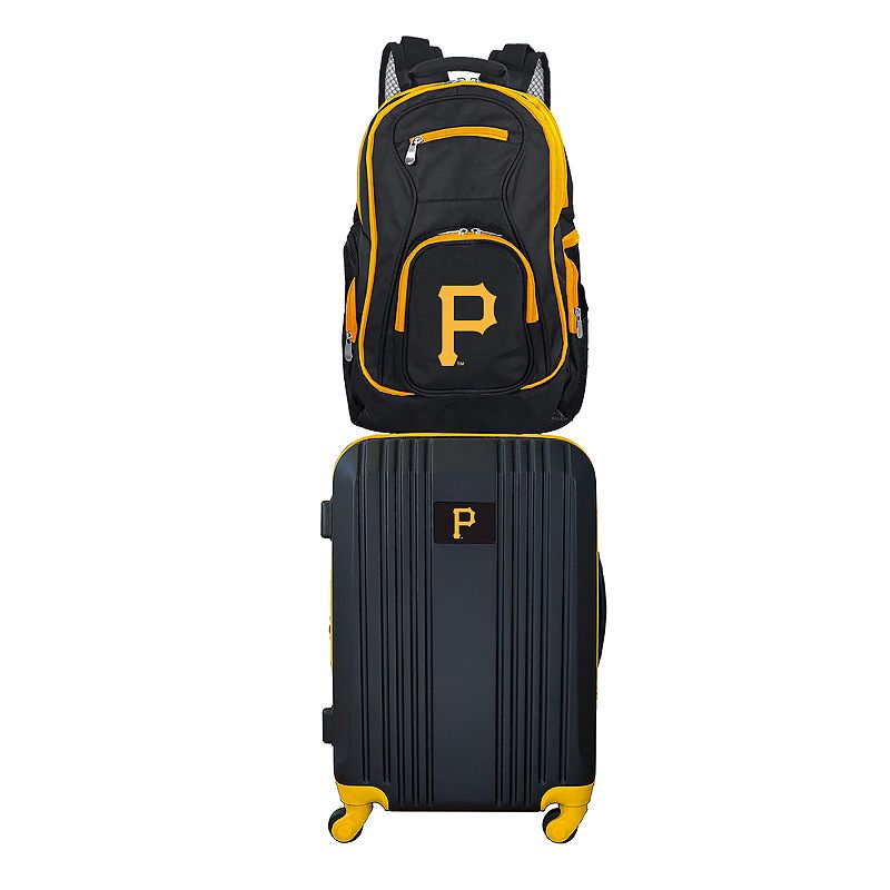 Pittsburgh Pirates Wheeled Carry-On Luggage & Backpack Set, Oxford