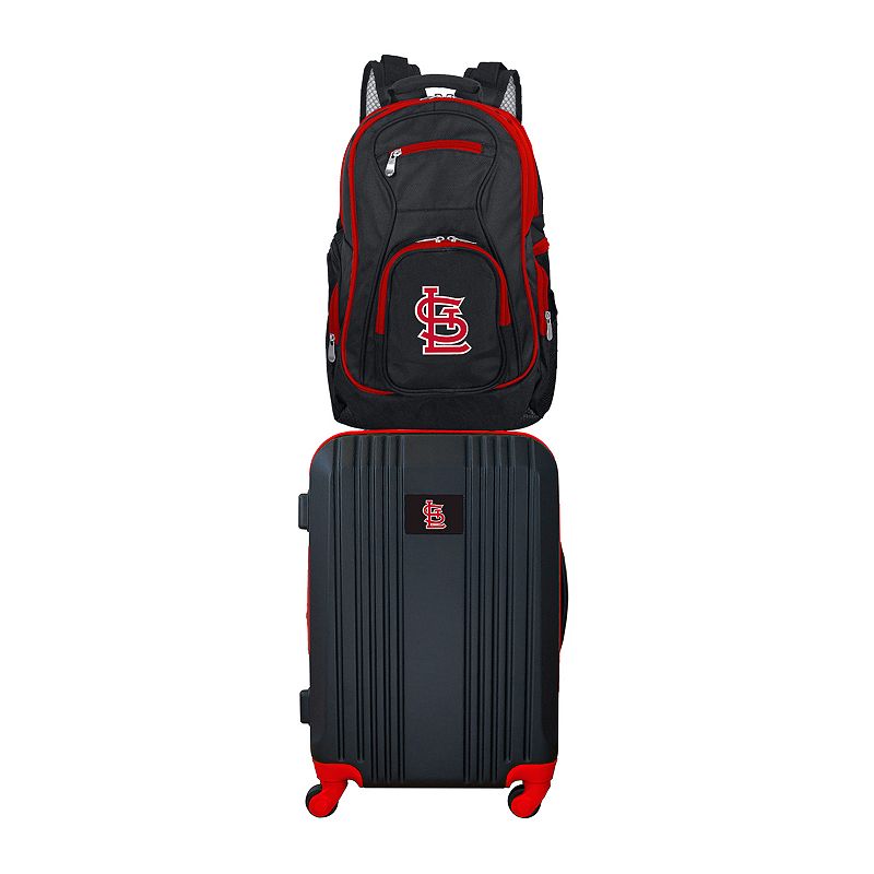 St. Louis Cardinals Wheeled Carry-On Luggage & Backpack Set, Oxford