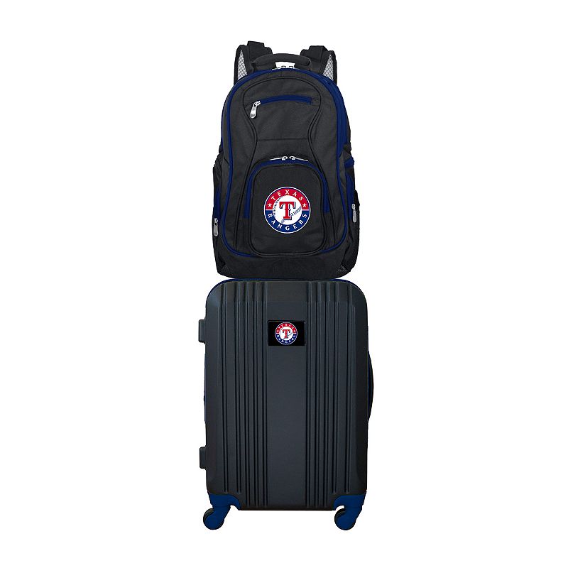 Texas Rangers Wheeled Carry-On Luggage & Backpack Set, Oxford