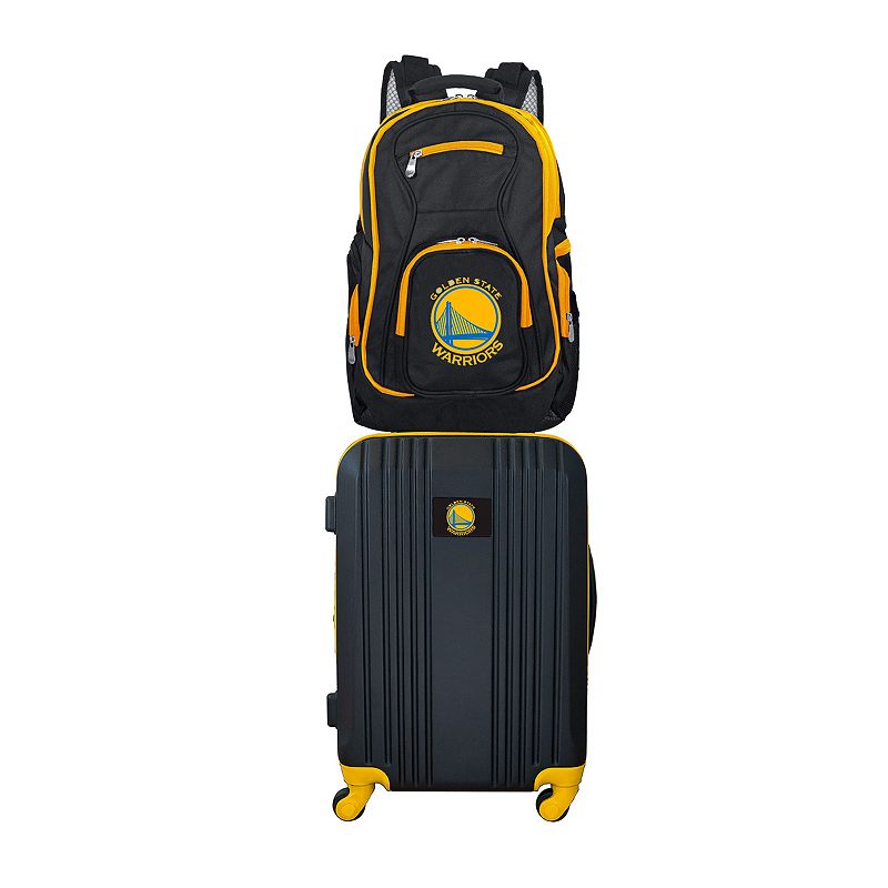 Golden State Warriors Wheeled Carry-On Luggage & Backpack Set, Oxford