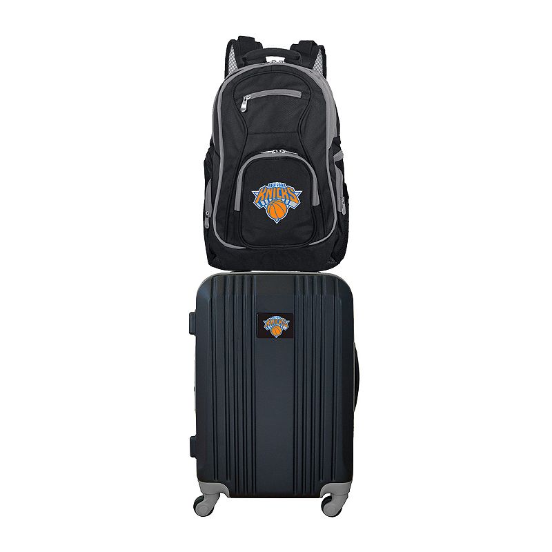 New York Knicks Wheeled Carry-On Luggage & Backpack Set, Oxford