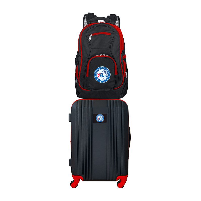 Philadelphia 76ers Wheeled Carry-On Luggage & Backpack Set, Oxford