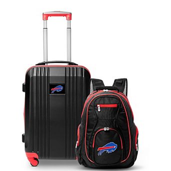 Buffalo Bills Premium 2 pc Backpack and Carry-On Spinner Luggage Set