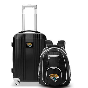 Jacksonville Jaguars Premium 2 pc Backpack and Carry-On Spinner Luggage Set