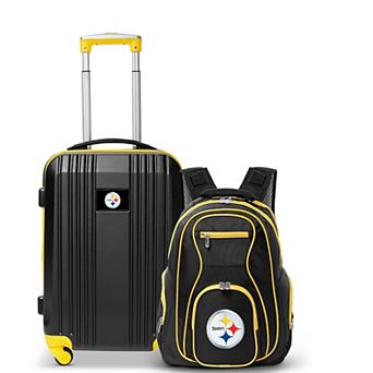 Pittsburgh Steelers Premium 2 pc Backpack and Carry-On Spinner Luggage Set