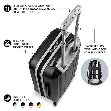 Seatttle Seahawks Premium 2-Piece Backpack and Carry-On Spinner Luggage Set