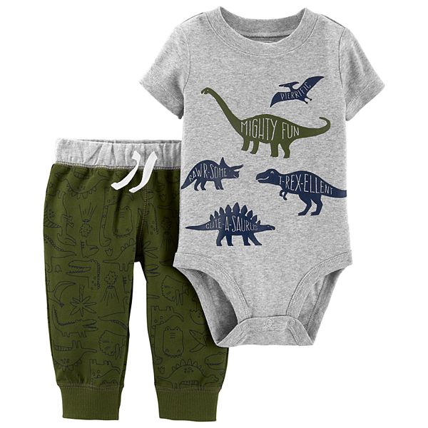 baby boy carter s dinosaur bodysuit pants set baby boy carter s dinosaur bodysuit pants set