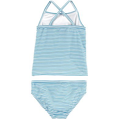 Toddler Girl Carter's Striped Ruffled Tankini & Bikini Bottoms Set