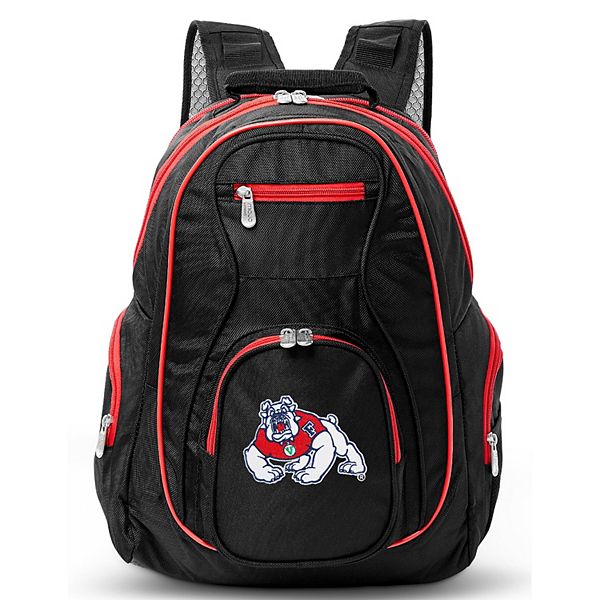 Travel School College and Commuting Fresno State University Bulldogs Laptop Backpack- Fits Most 17 Inch Laptops and Tablets Ideal for Work 