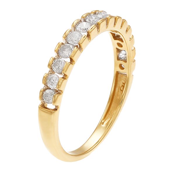 10k Gold 1 2 Carat T.w. Diamond Ring