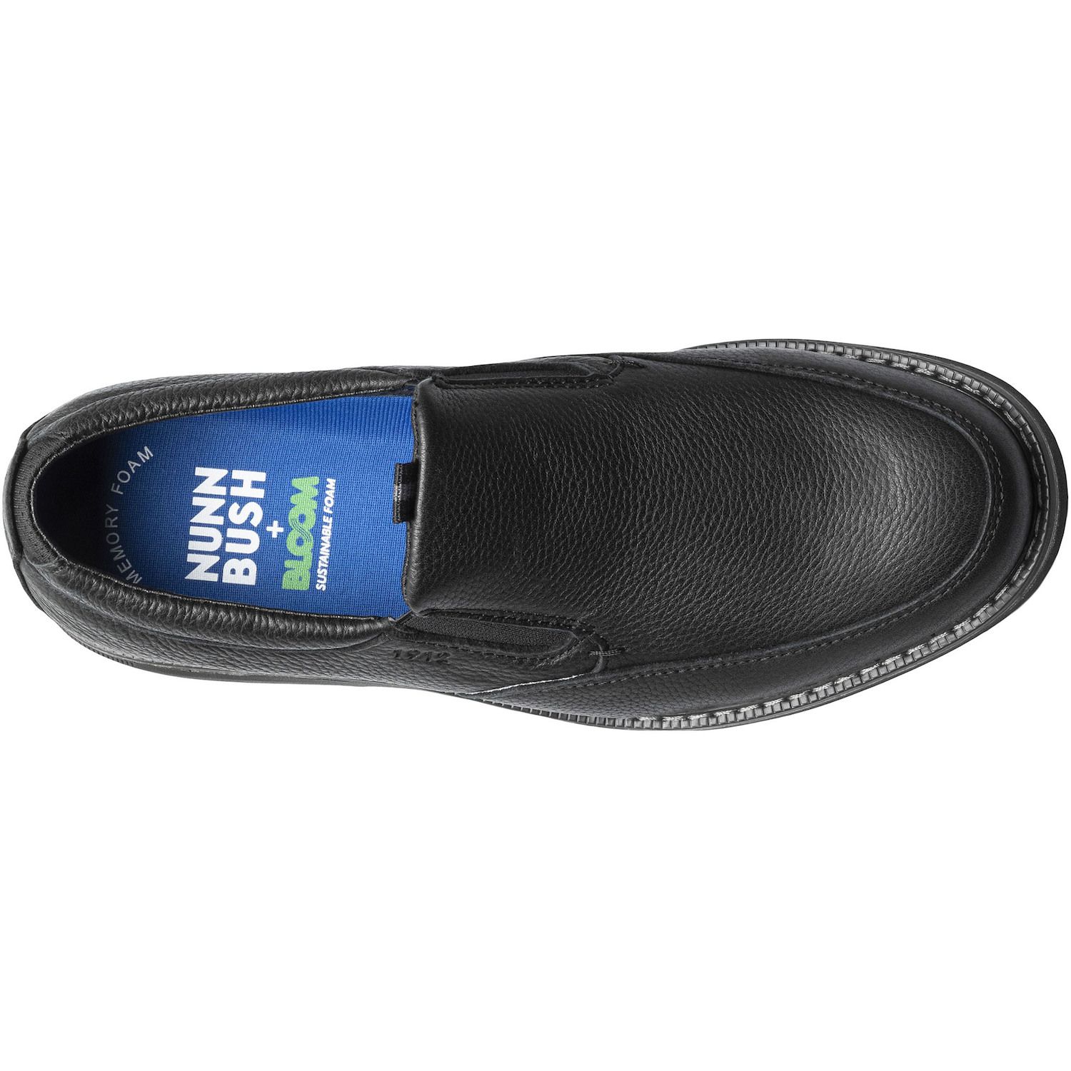 Nunn Bush Otto EZ Moc Toe Slip On Loafer Dress Shoe, Gunmetal Gray, 8M Leather Amazon.com | Nunn Bush Cam Moc Toe Slip-On Brown Crazy Horse  main image 2