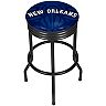 New Orleans Pelicans Padded Ribbed Black Bar Stool