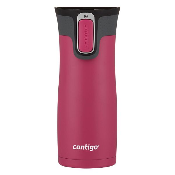 Contigo AUTOSEAL 2 Pack with Chill Stainless Steel/Blue Water Bottle 16 oz 24 oz West Loop Stainless Steel/Black Travel Mug