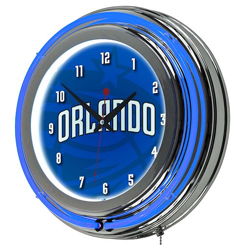 Orlando Magic Chrome DoubleRing Neon Wall Clock