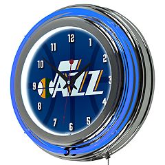 San Diego Clippers Hardwood Classics NBA Chrome Neon Clock 