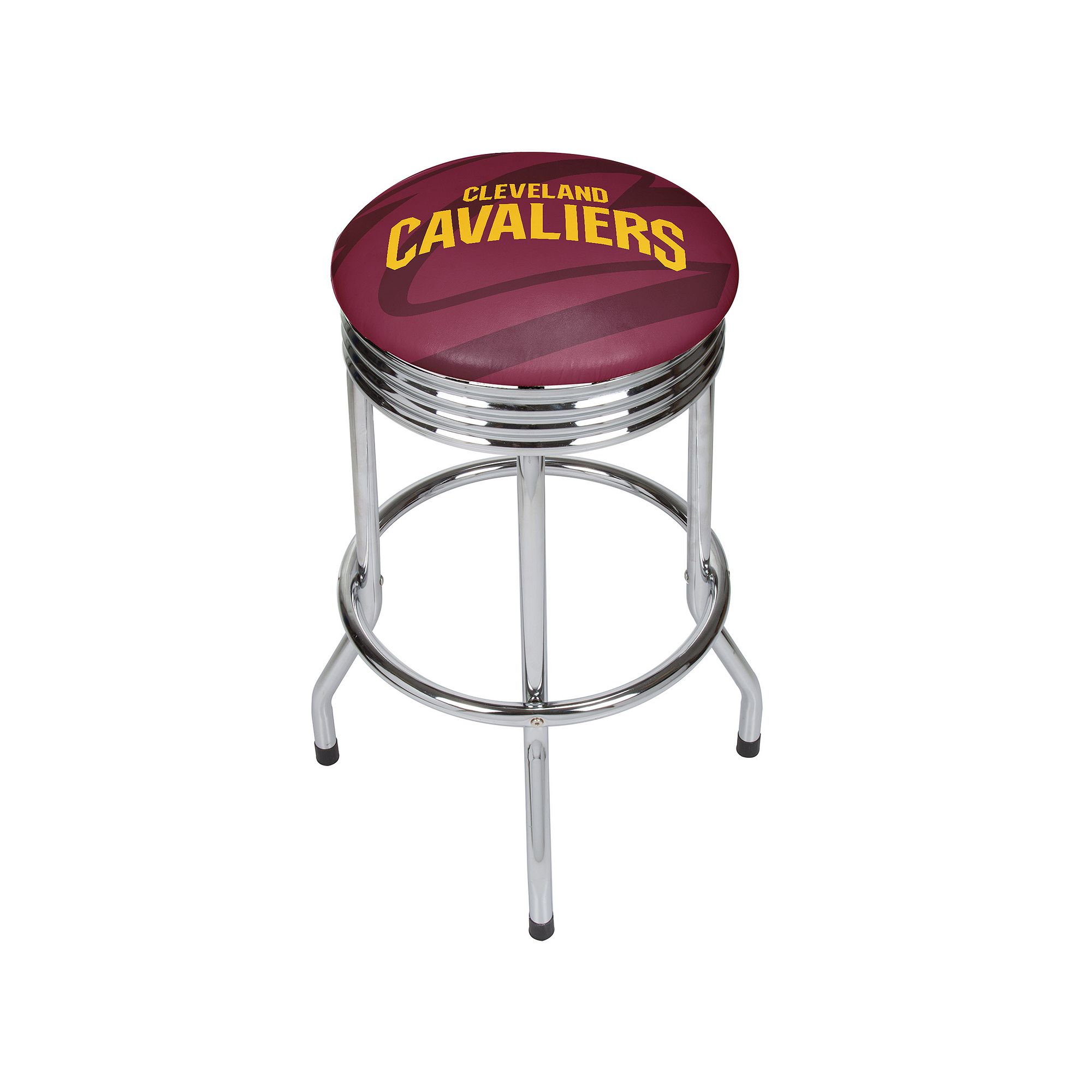 Cleveland Cavaliers Padded Ribbed Bar Stool, Red