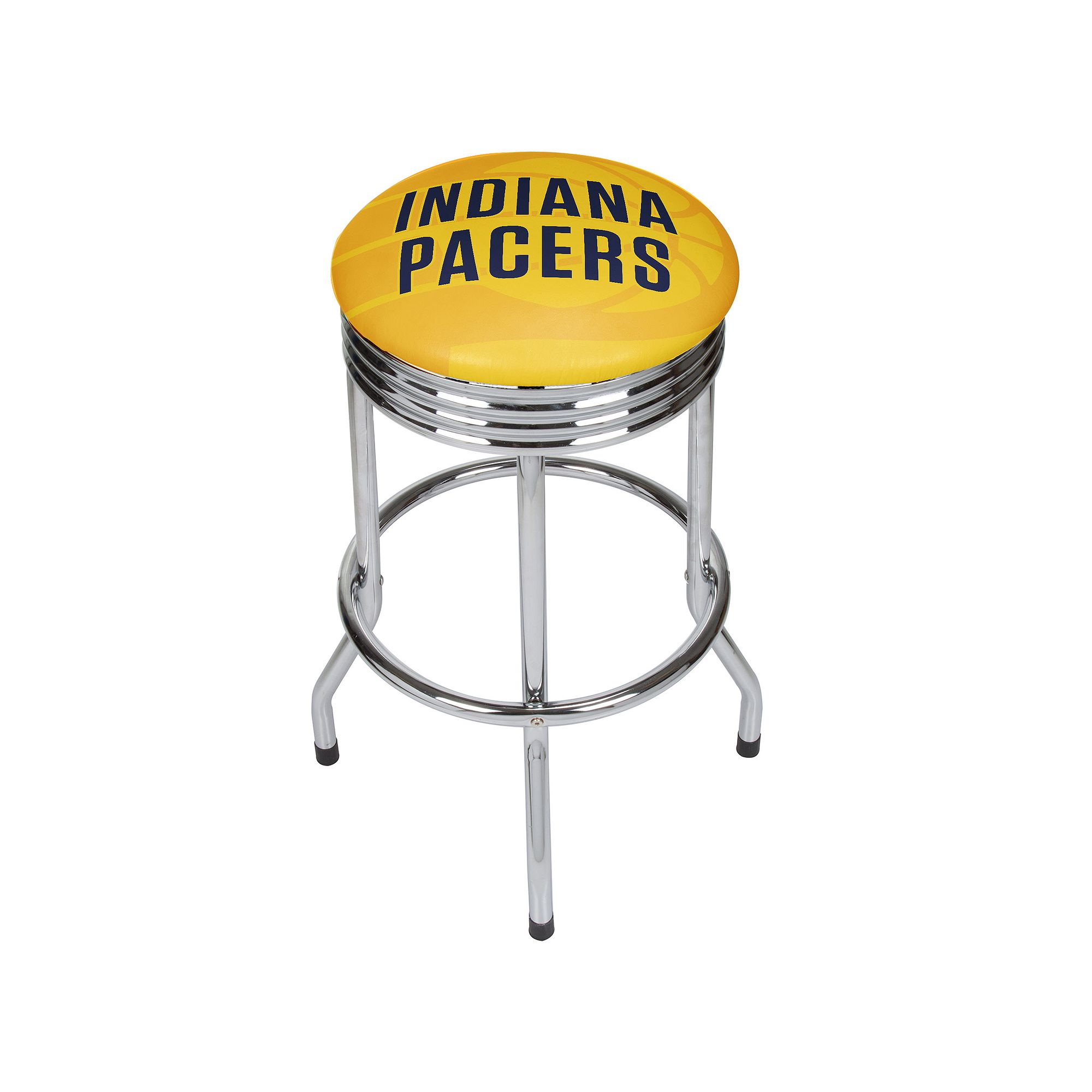 Indiana Pacers Padded Ribbed Bar Stool, Yellow