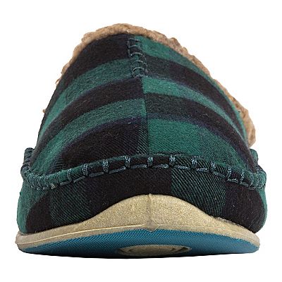 Deer Stags Men\'s Dark Green Plaid Woven Faux Fur Nordic Clog Slippers Size 8M Deer Stags Nordic Unisex Slipper in Grey/Black – DeerStags main image 3