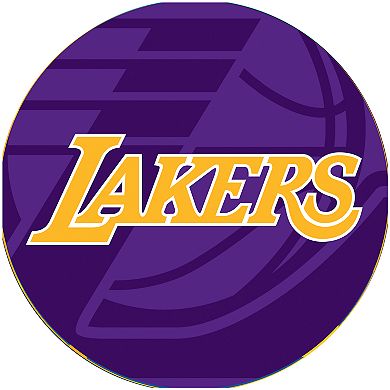 Los Angeles Lakers Padded Ribbed Bar Stool
