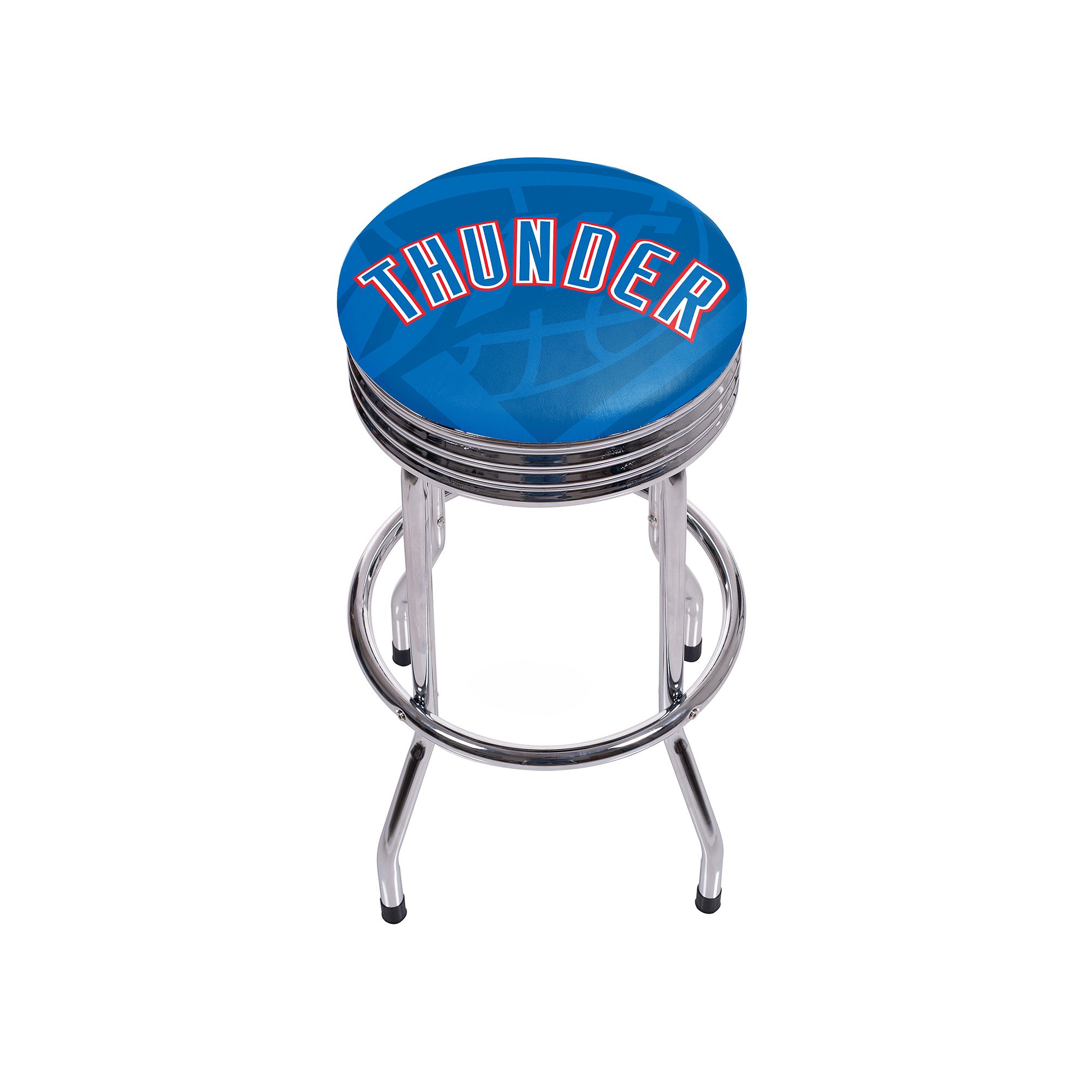 Oklahoma City Thunder Padded Ribbed Bar Stool, Blue