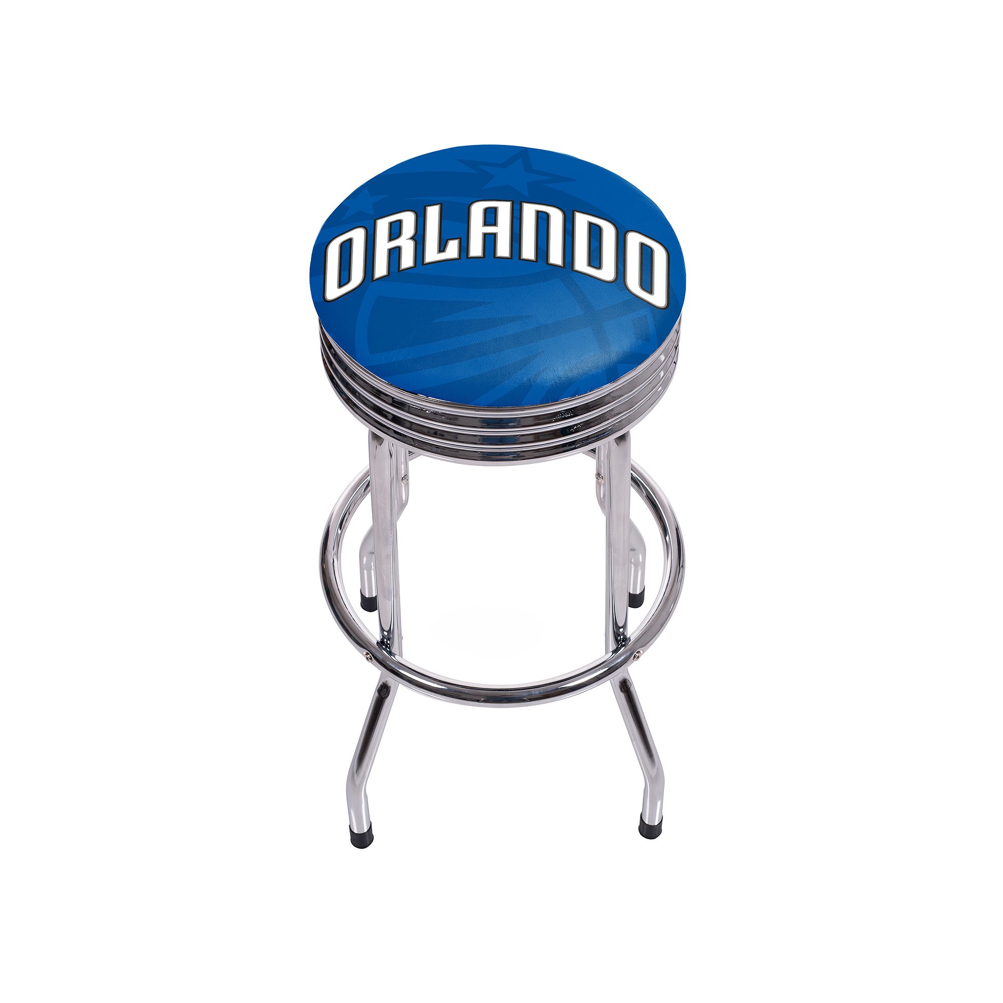 Orlando Magic Padded Ribbed Bar Stool, Mag Blue