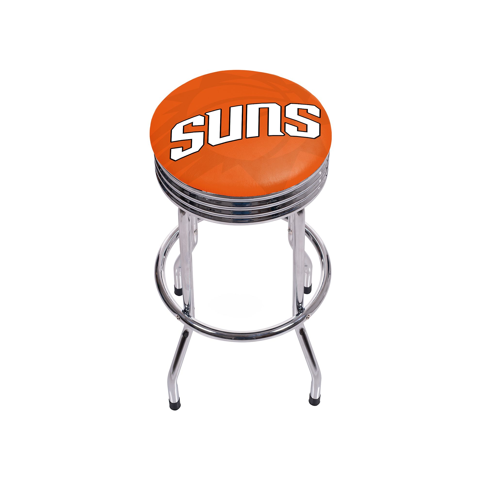 Phoenix Suns Padded Ribbed Bar Stool, Phx Orange