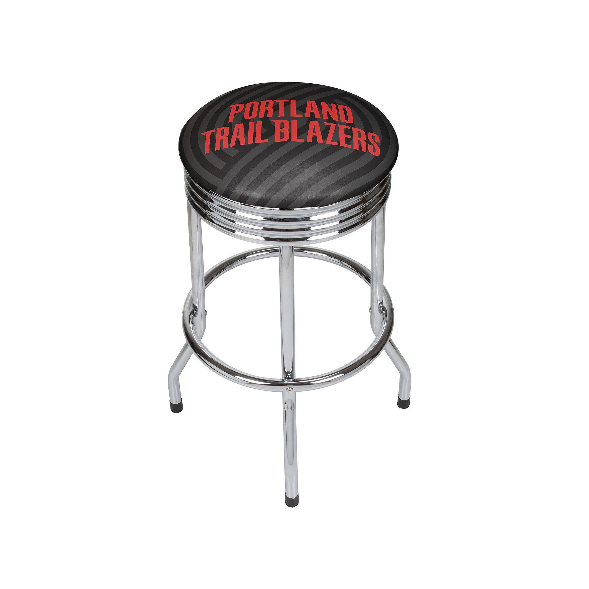 Portland Trail Blazers Padded Ribbed Bar Stool, Red