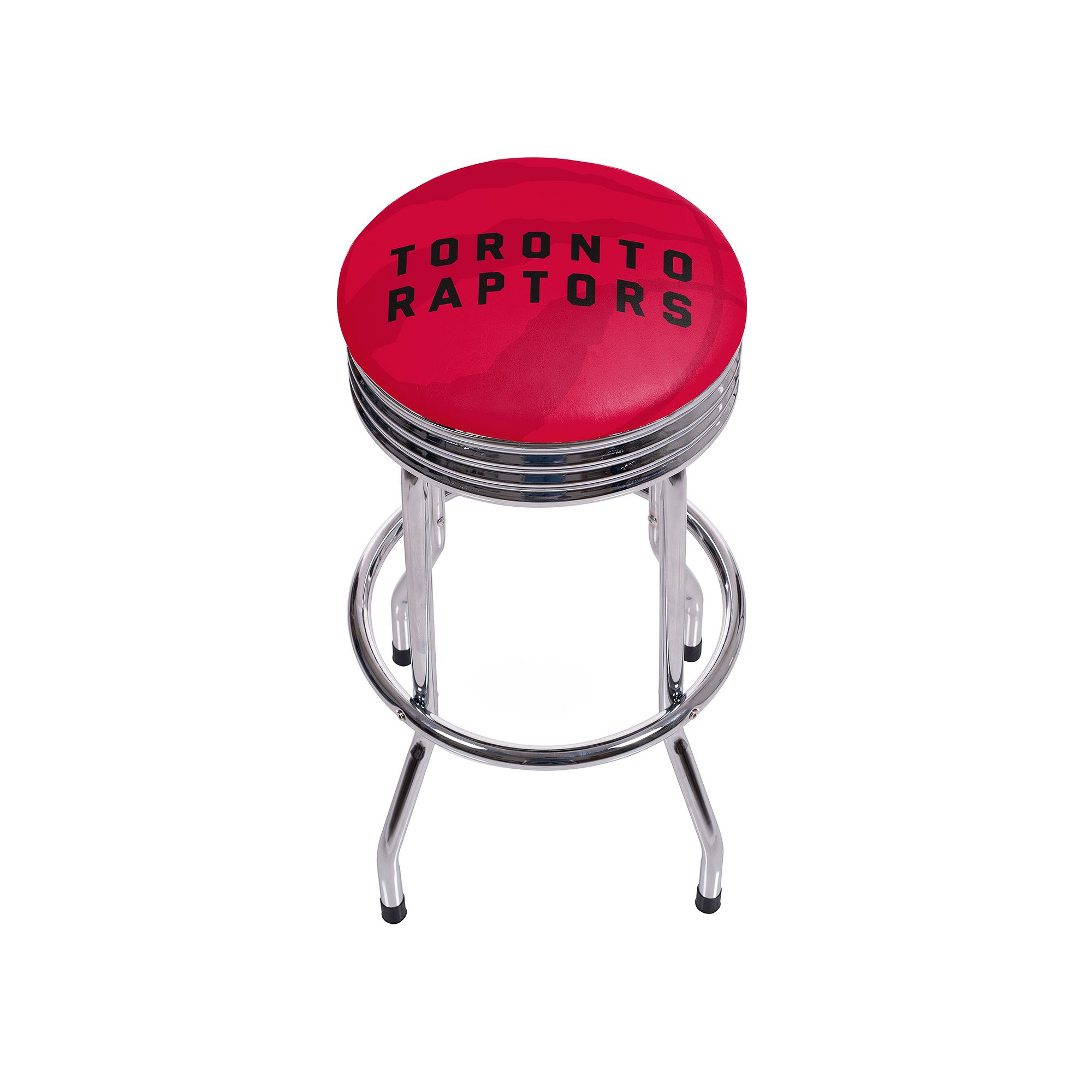 Toronto Raptors Padded Ribbed Bar Stool, Rpt Red