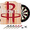 Houston Rockets Wood Dart Cabinet Set