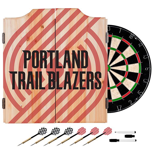 Portland Trail Blazers Wood Dart Set