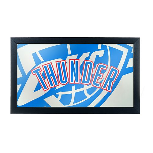 Men's Mitchell & Ness Blue Oklahoma City Thunder Core Side