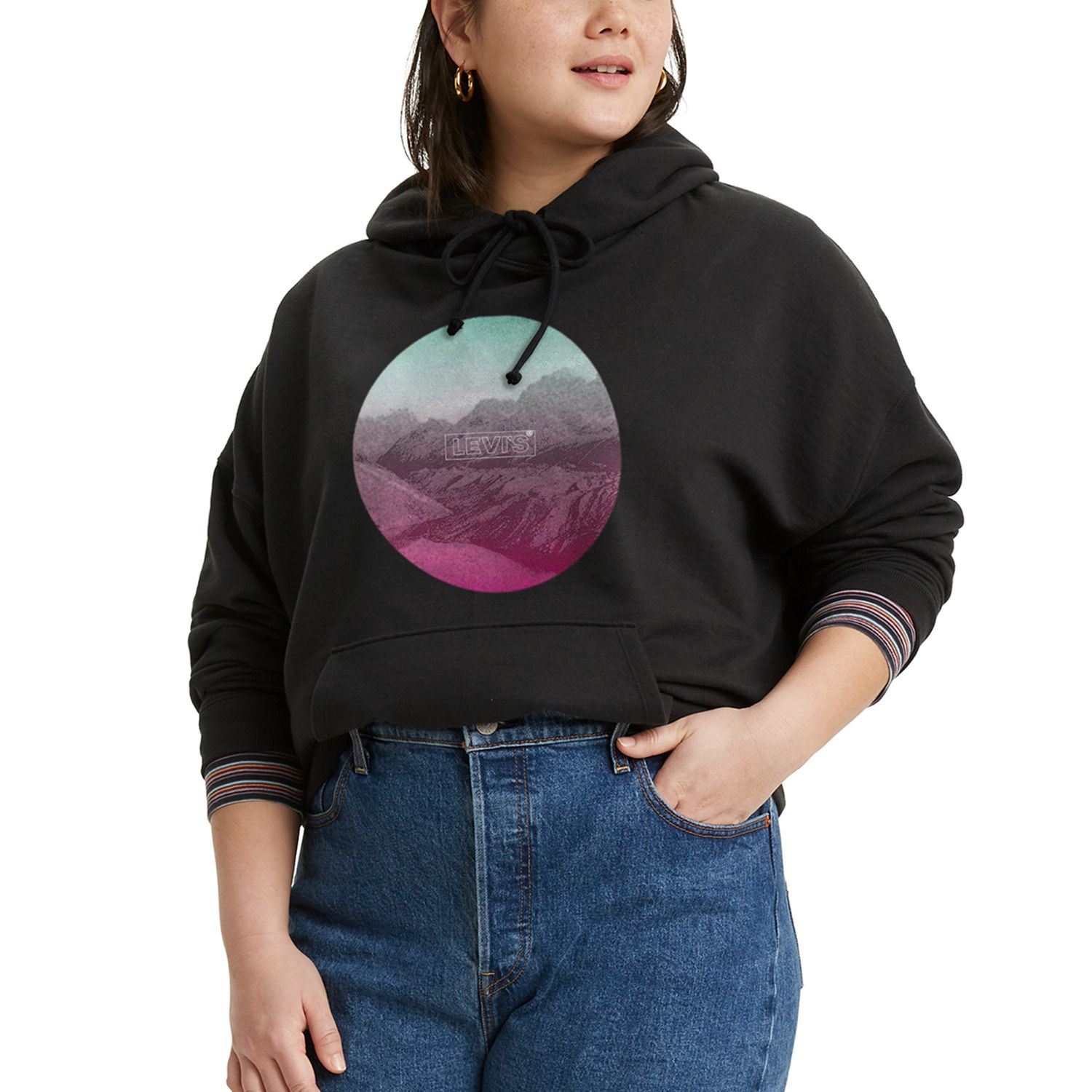 black levi's sweatshirt womens
