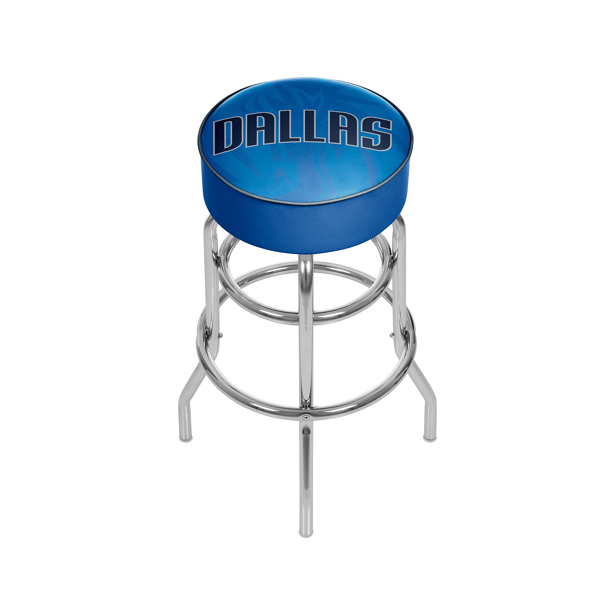 Dallas Mavericks Padded Swivel Bar Stool, Blue