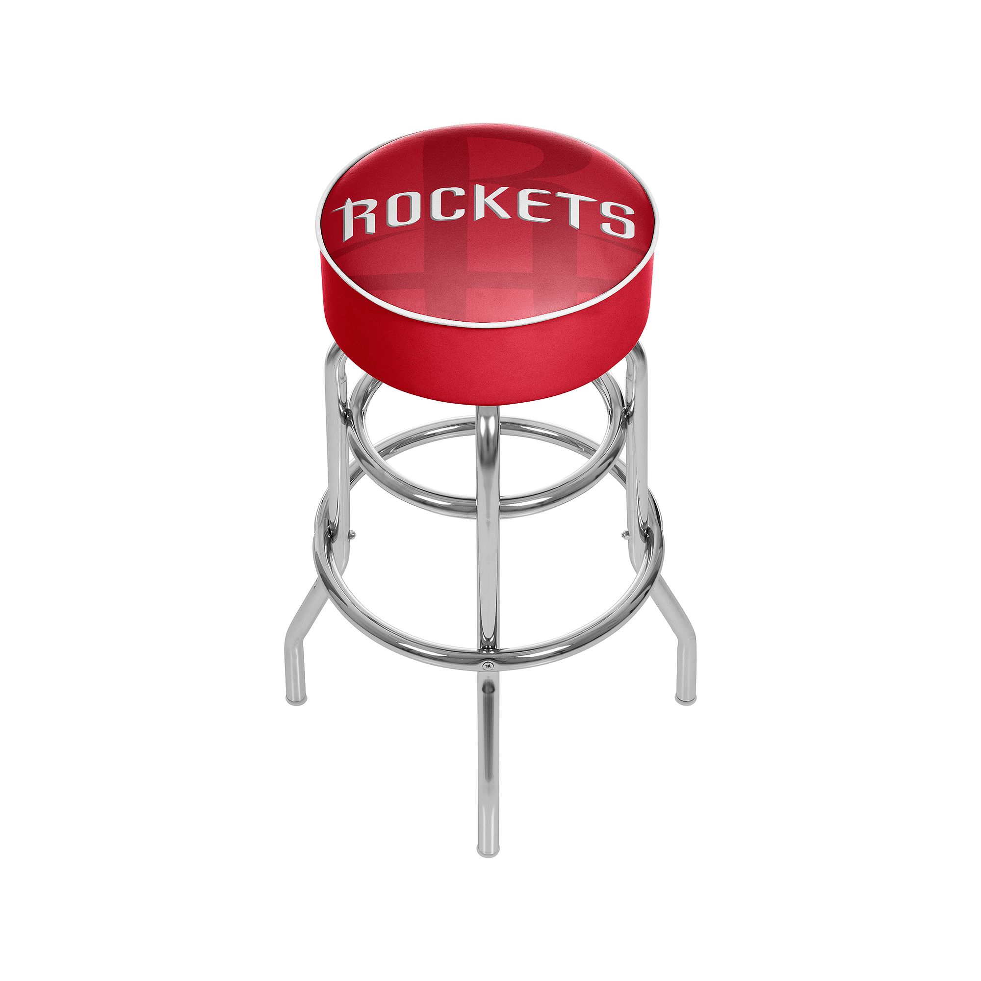 Houston Rockets Padded Swivel Bar Stool, Red