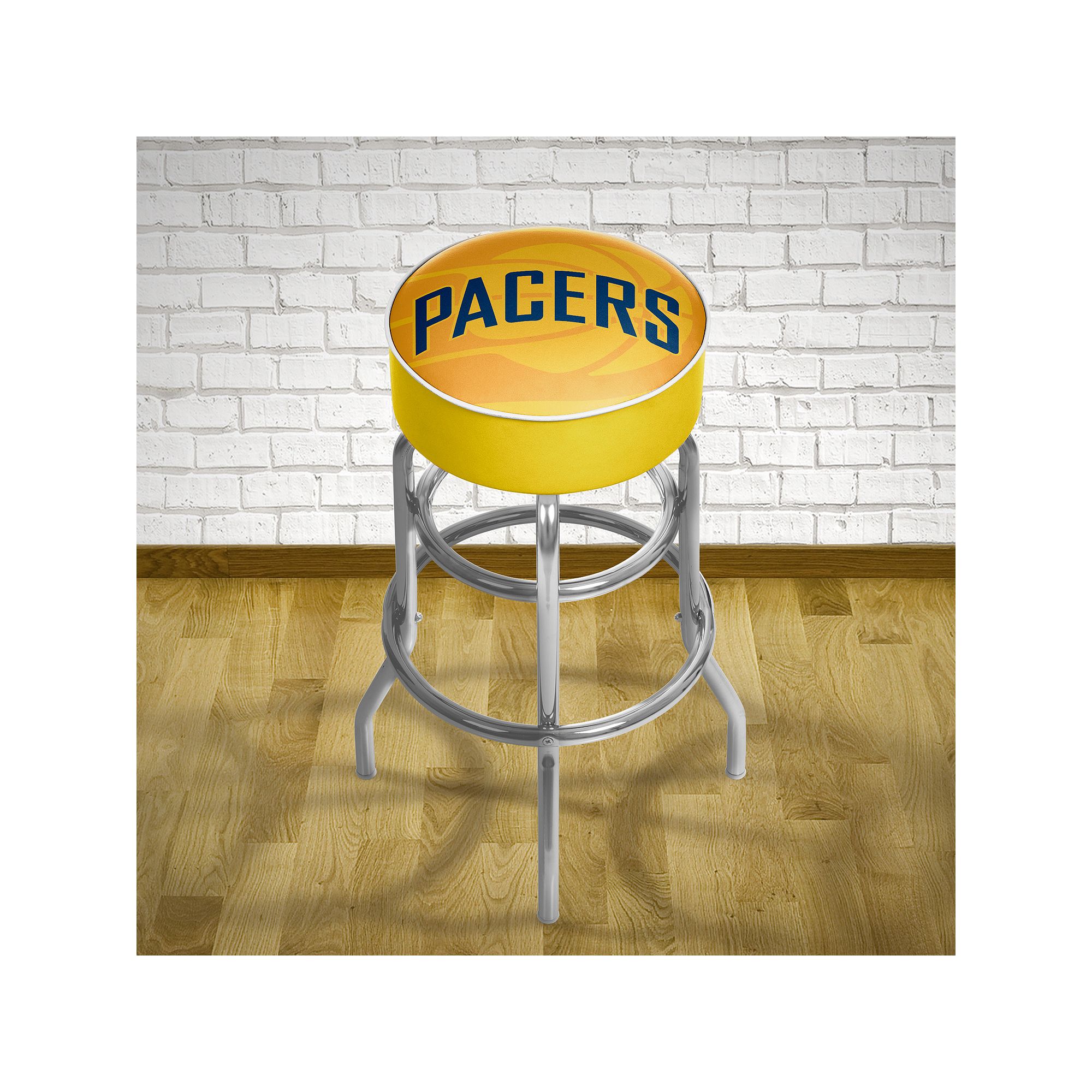 Indiana Pacers Padded Swivel Bar Stool, Yellow