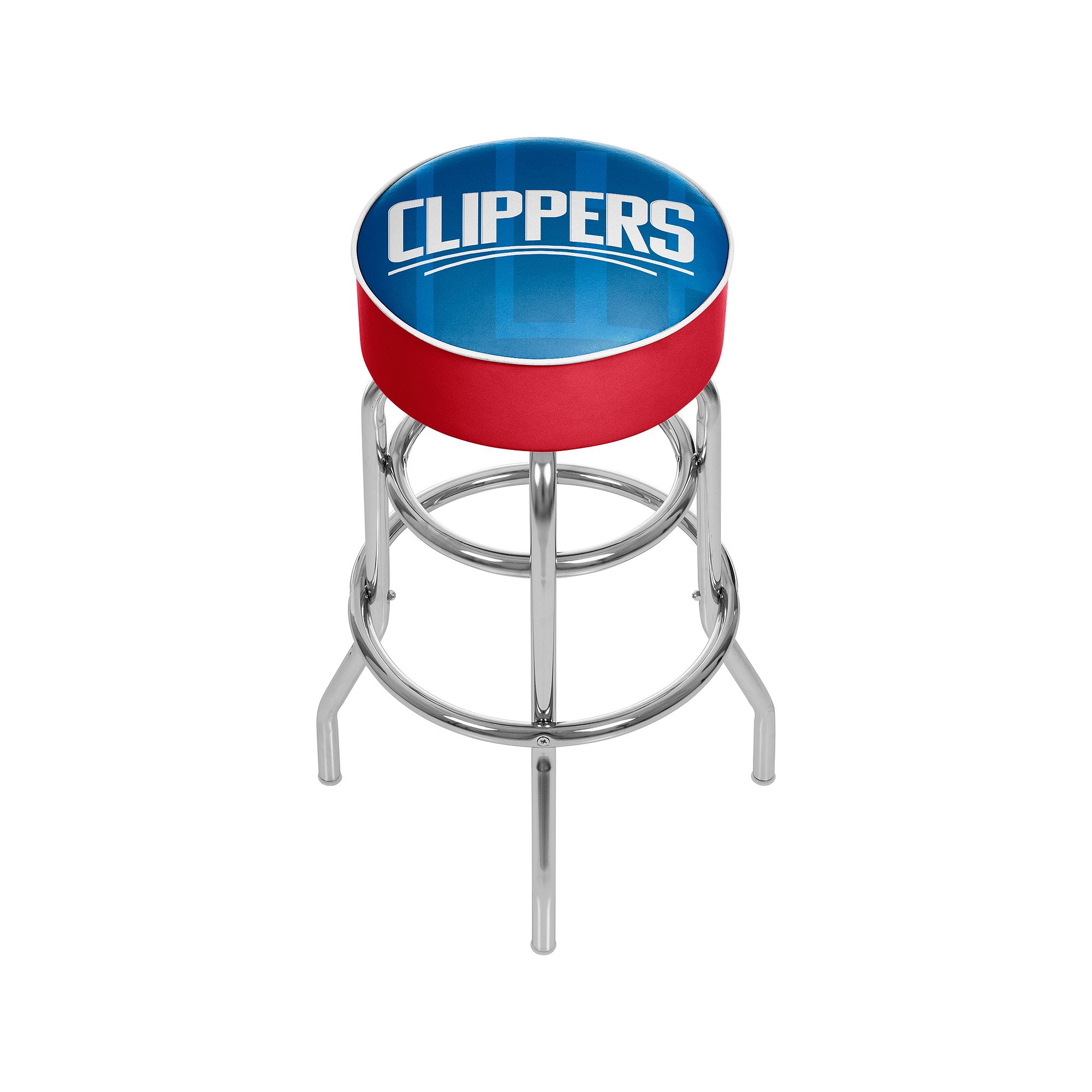Los Angeles Clippers Padded Swivel Bar Stool, Blue