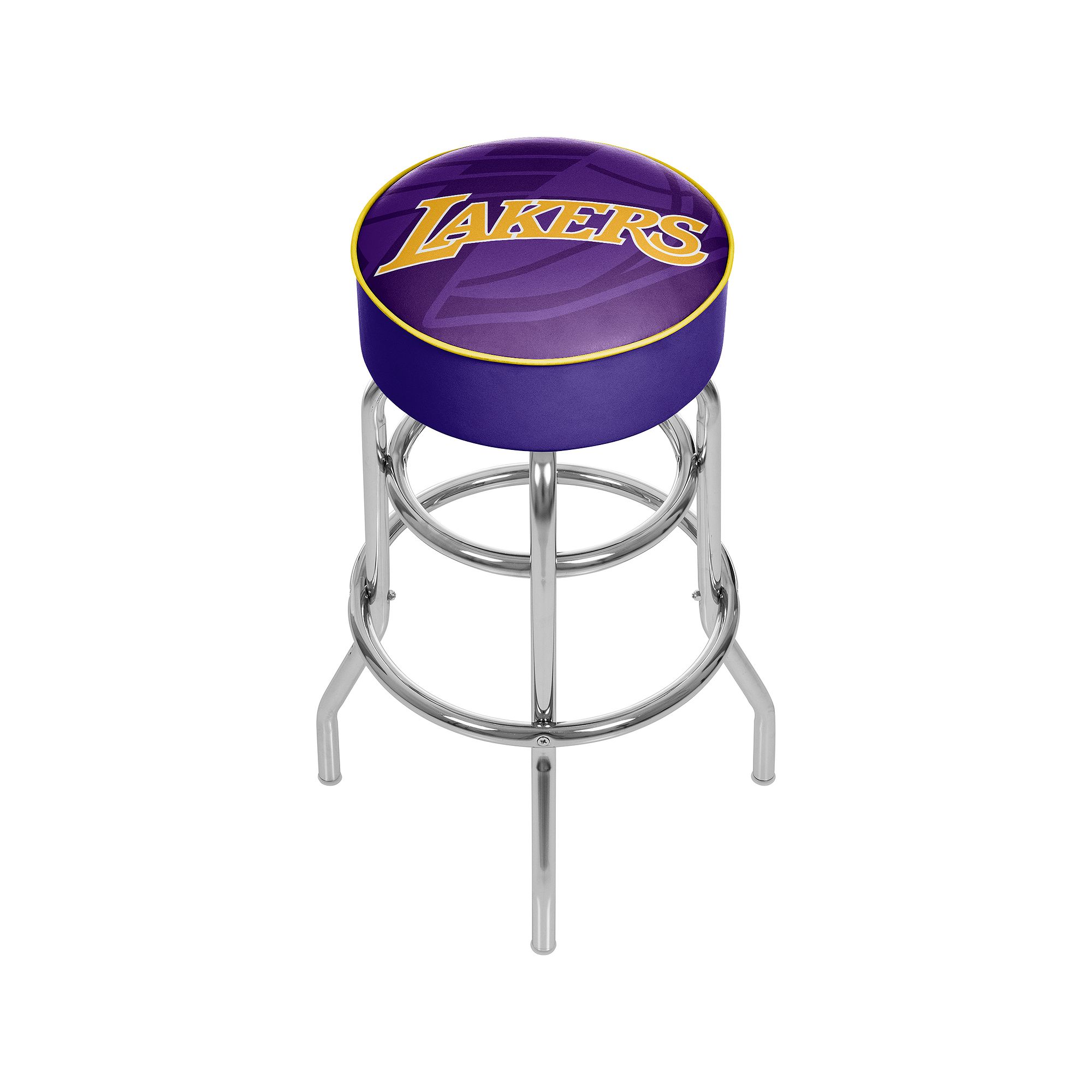 Los Angeles Lakers Padded Swivel Bar Stool, Purple