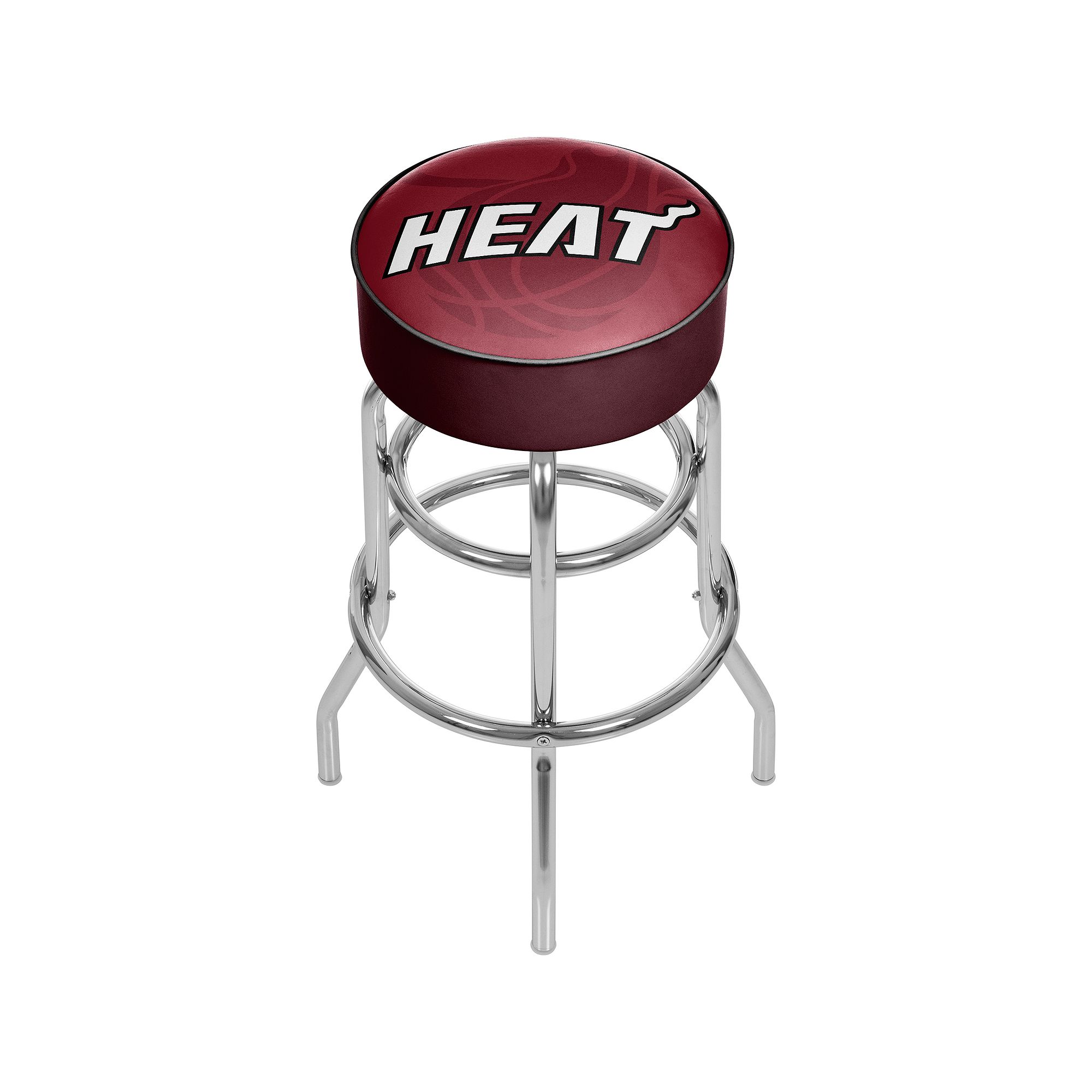 Miami Heat Padded Swivel Bar Stool, Red