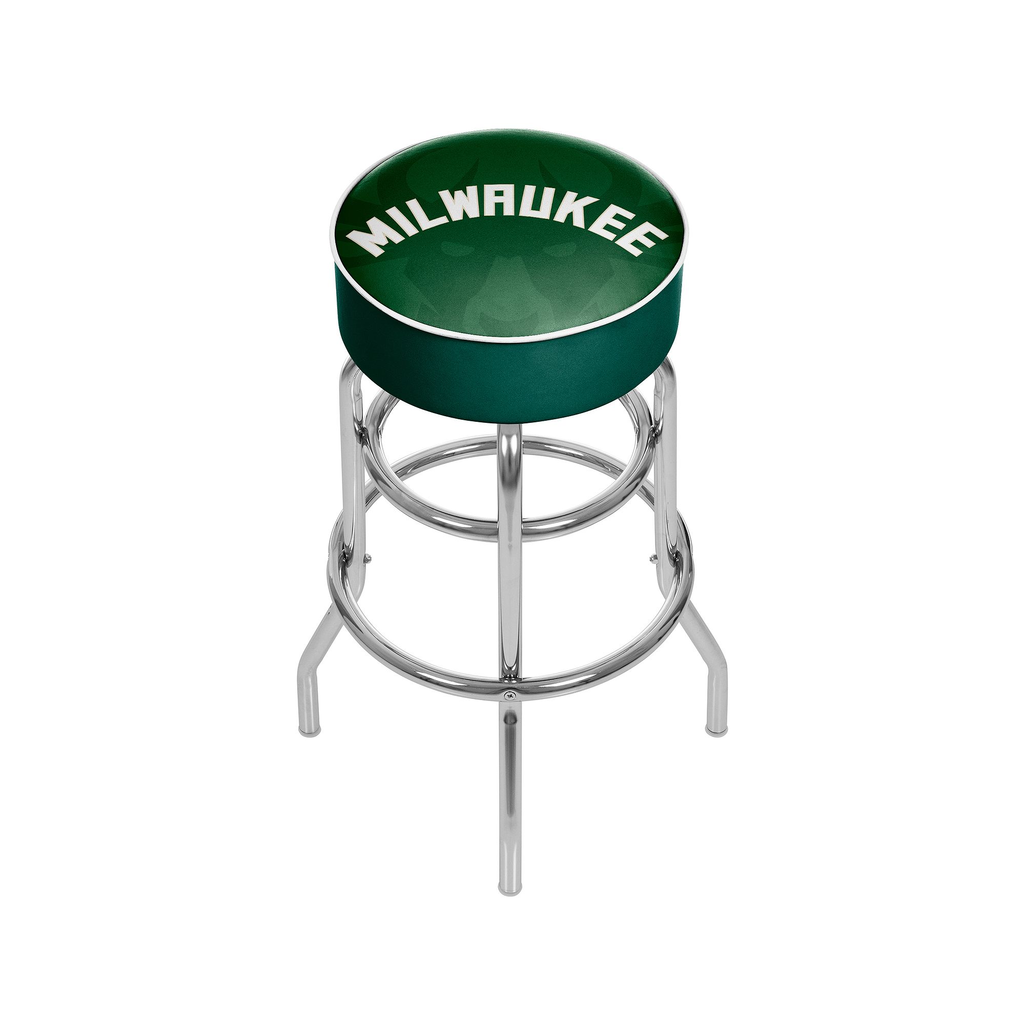 Milwaukee Bucks Padded Swivel Bar Stool, Green