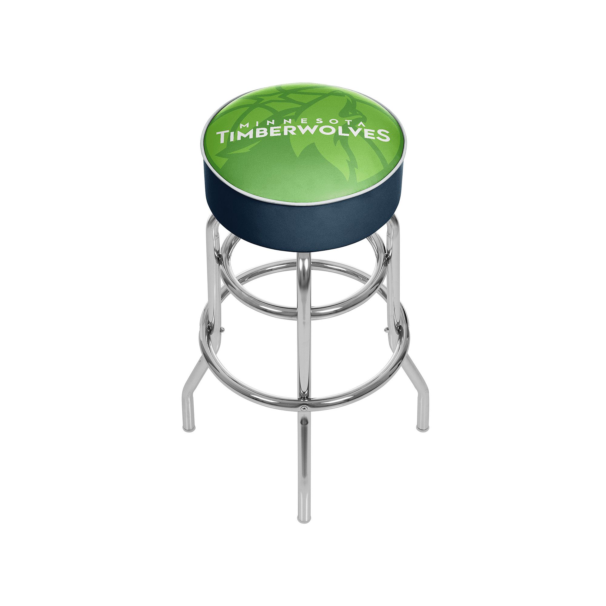 Minnesota Timberwolves Padded Swivel Bar Stool, Green