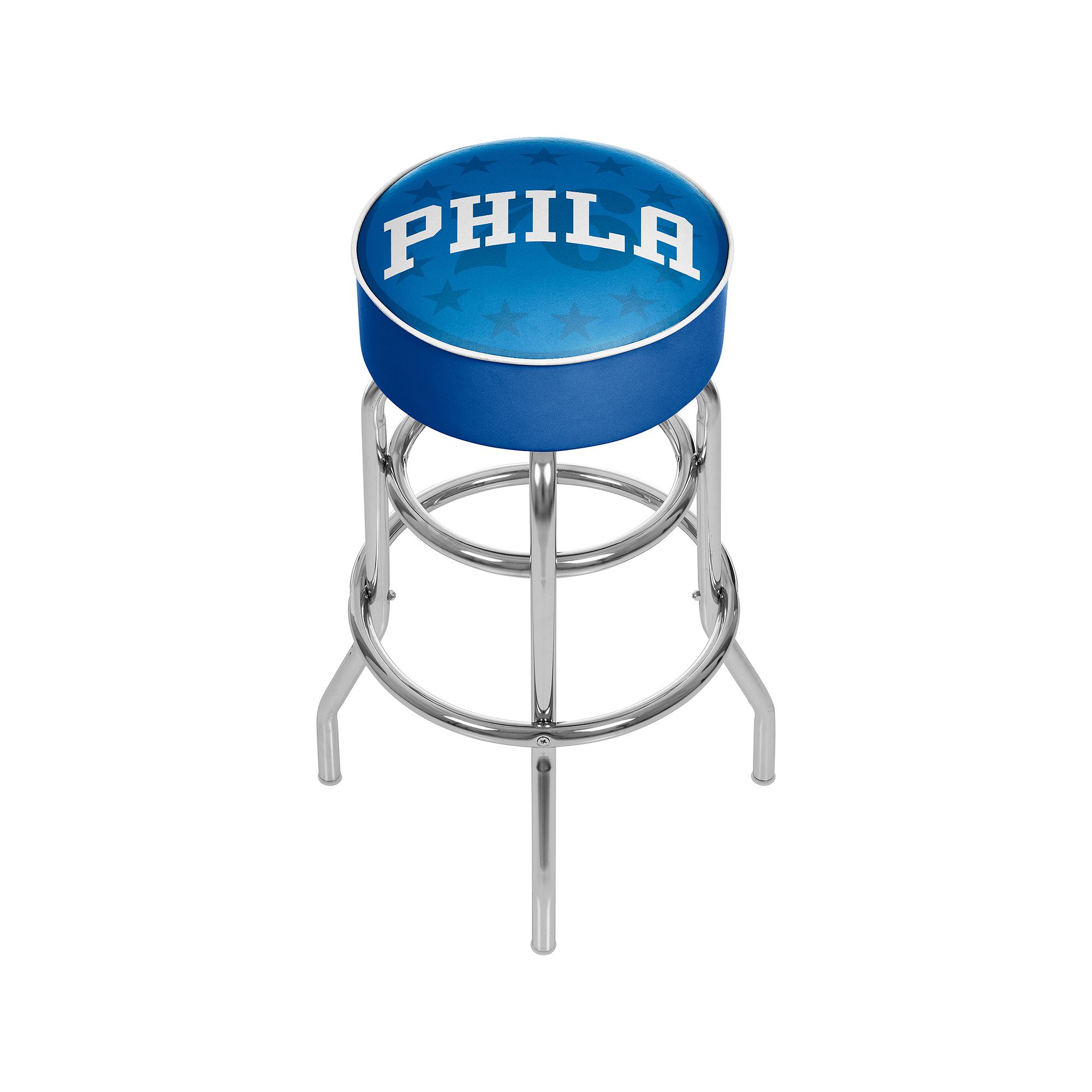 Philadelphia 76ers Padded Swivel Bar Stool, 76r Blue