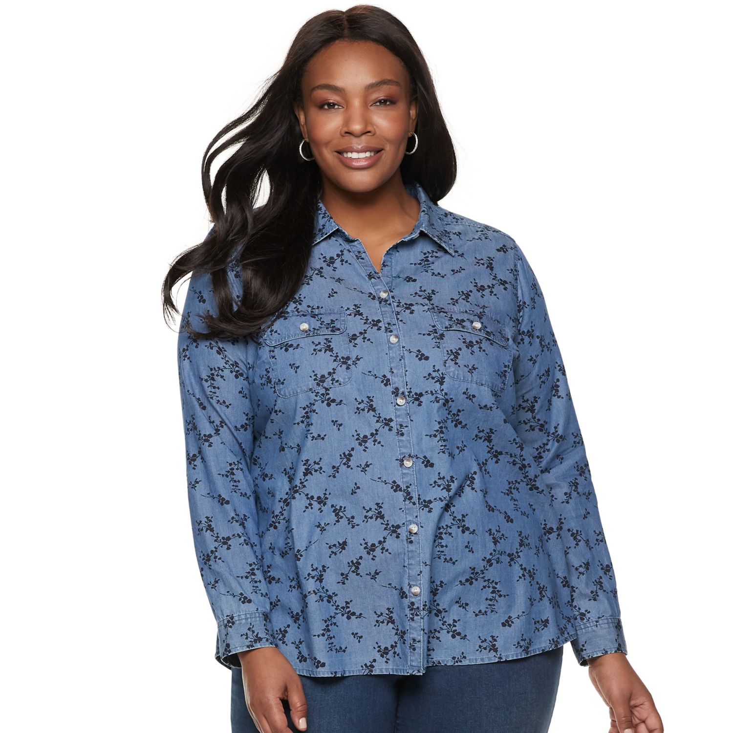 croft and barrow denim shirt
