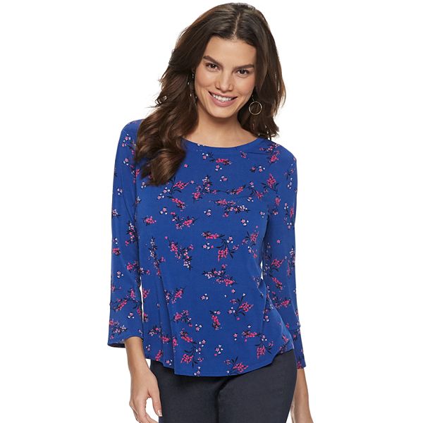 Women's ELLE™ Print Crepe Top