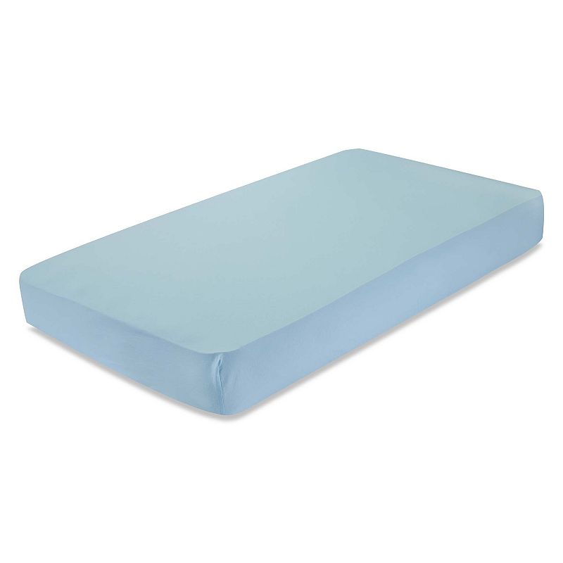 LA Baby Mint Fitted Crib Sheet, Green