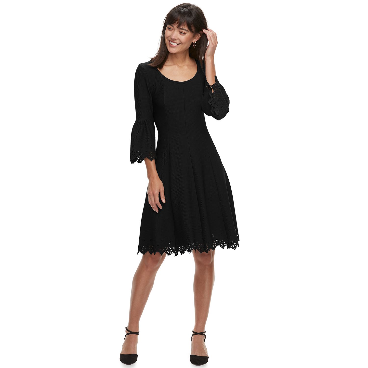 kohls bell sleeve dress