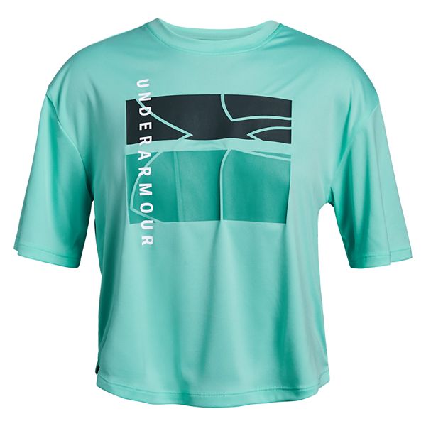 Girls 716 Under Armour Graphic Mesh Back Tee